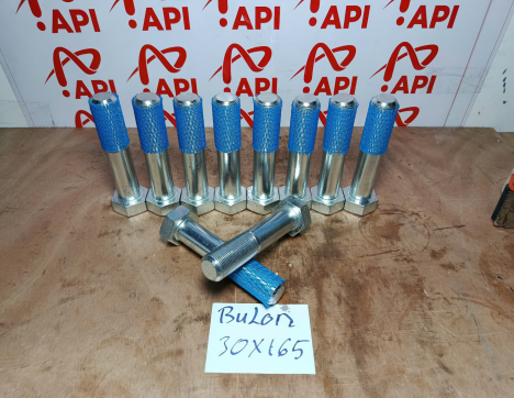 Bulong 165x30mm Cùm Cầu Trước Xe Xúc Lonking 50NC Chính Hãng