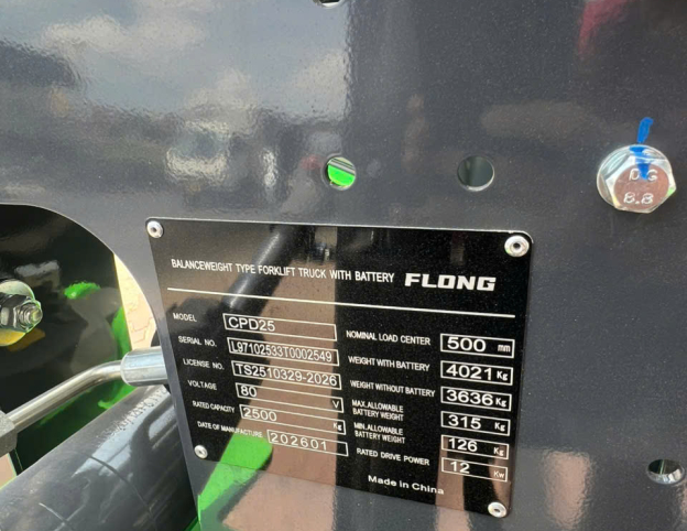 Xe Nâng Điện Flong CPD25 Tải Trọng 2.5 Tấn